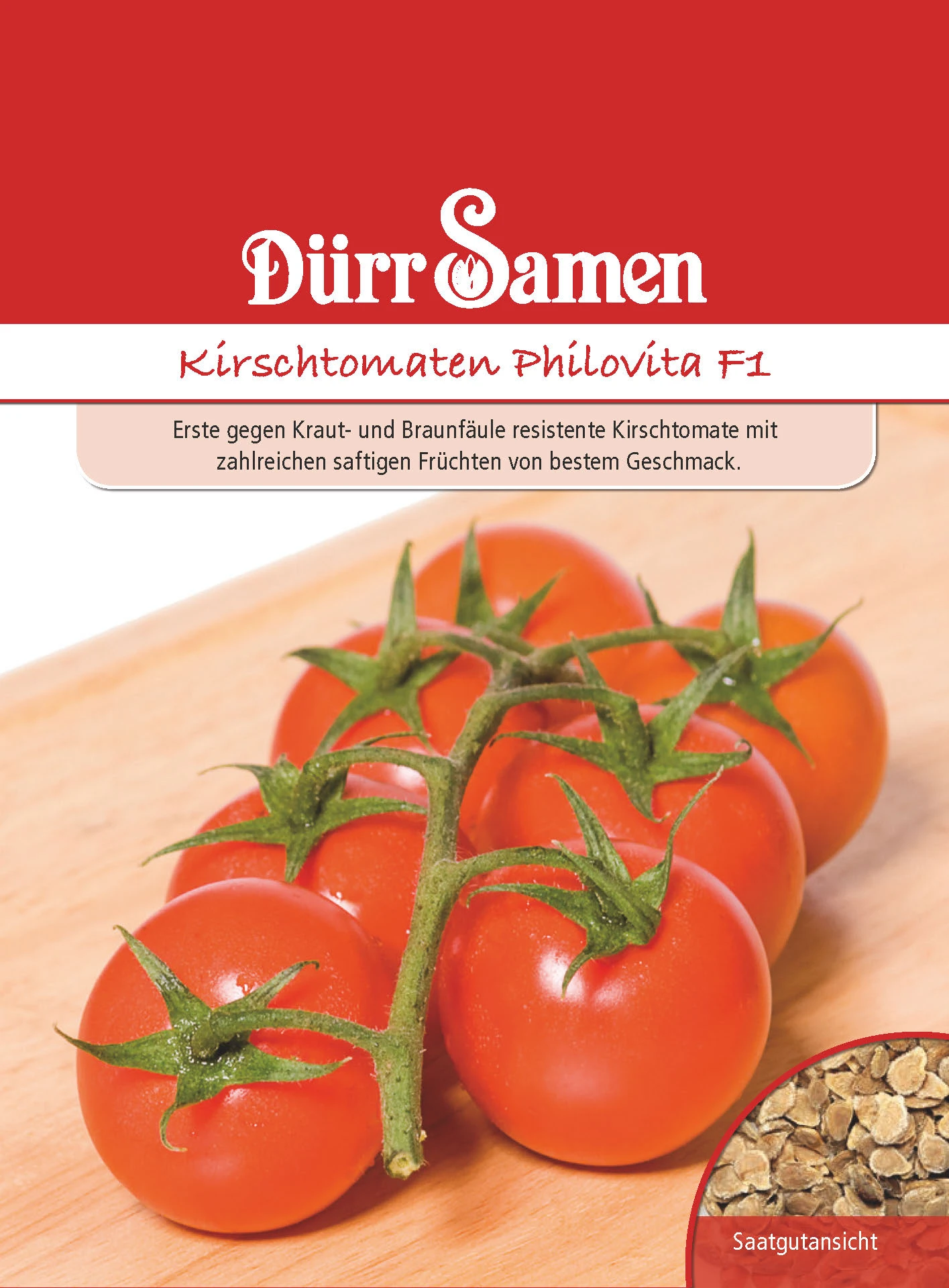 Kirschtomate Philovita F1 | Kirschtomatensamen Von Dürr Samen 1 Kirschtomate Philovita F1 | Kirschtomatensamen Von Dürr Samen