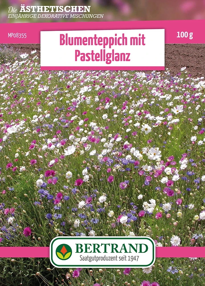 Blumenwiese Blumenteppich Mit Pastellglanz (100 G) | Blumensamen Von Bertrand 1 Blumenwiese Blumenteppich Mit Pastellglanz (100 G) | Blumensamen Von Bertrand