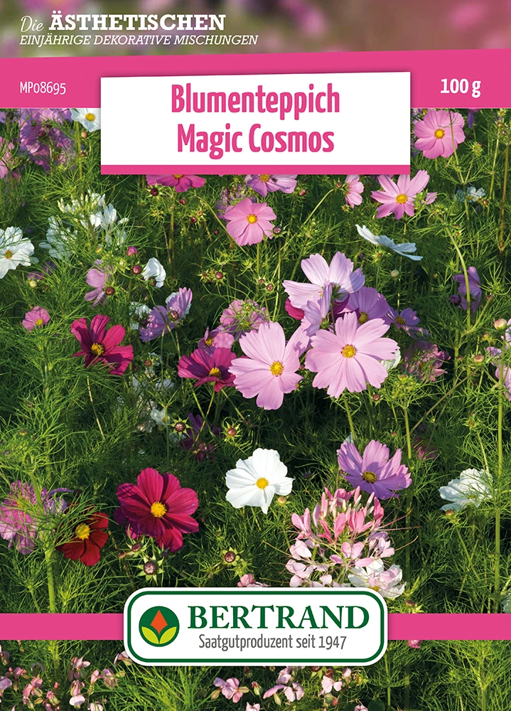 Blumenwiese Blumenteppich Magic Cosmos (100 G) | Blumensamen Von Bertrand 1 Blumenwiese Blumenteppich Magic Cosmos (100 G) | Blumensamen Von Bertrand