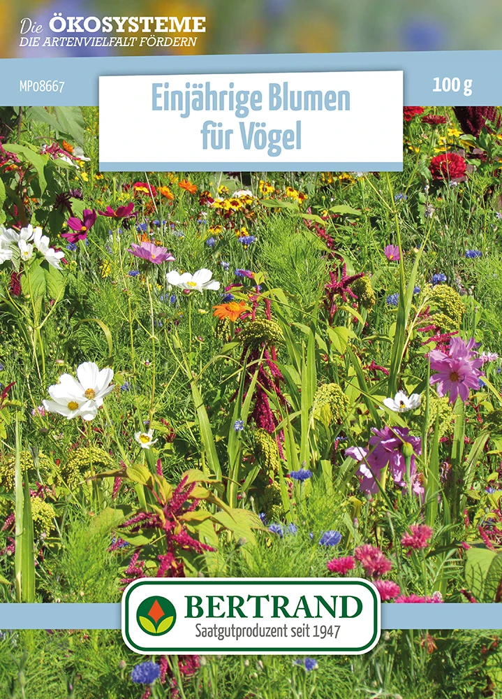 Blumenwiese Einjährige Blumen Für Vögel (100 G) | Blumensamen Von Bertrand 1 Blumenwiese Einjährige Blumen Für Vögel (100 G) | Blumensamen Von Bertrand