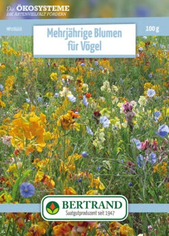 Blumenwiese Mehrjährige Blumen Für Vögel (100 G) | Blumensamen Von Bertrand
