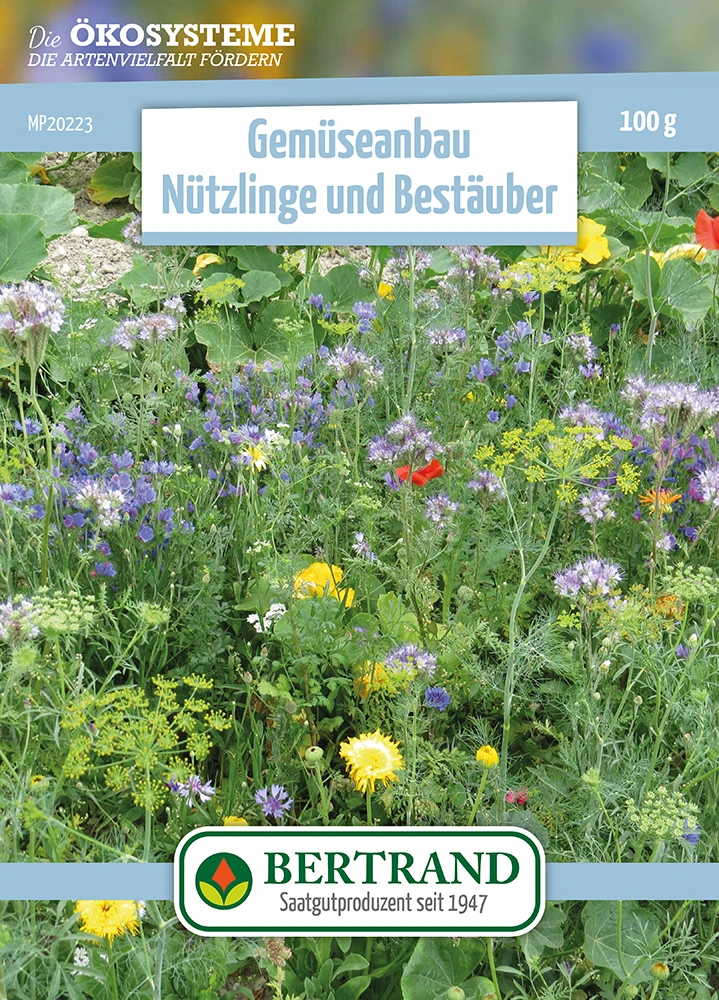 Blumenwiese Gemüseanbau Nützlinge Und Bestäuber (einjährig) (100 G) | Blumensamen Von Bertrand 1 Blumenwiese Gemüseanbau Nützlinge Und Bestäuber (einjährig) (100 G) | Blumensamen Von Bertrand