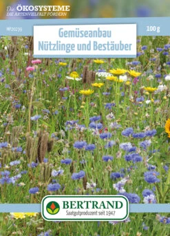Blumenwiese Gemüseanbau Nützlinge Und Bestäuber (mehrjährig) (100 G) | Blumensamen Von Bertrand