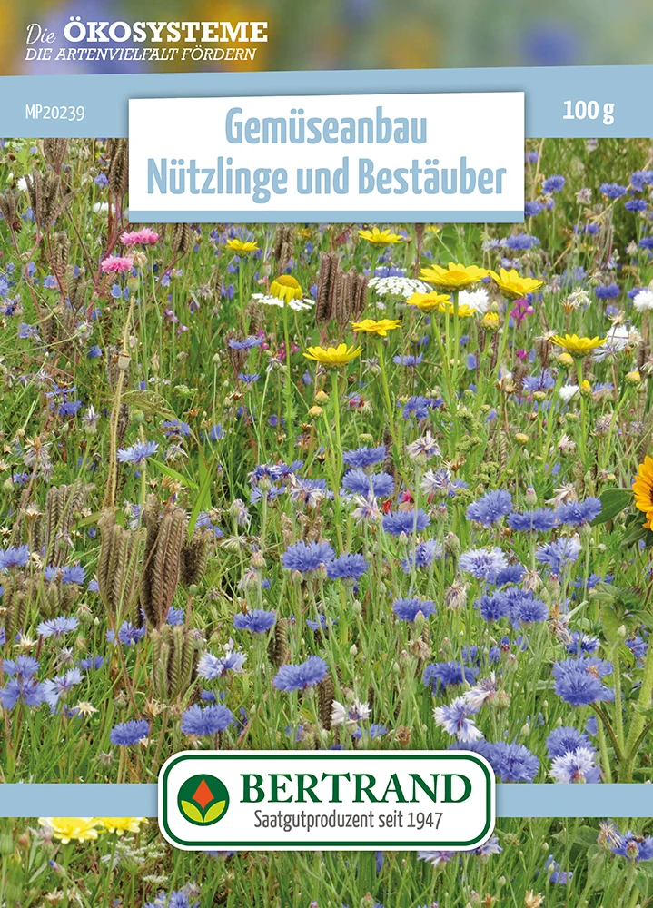 Blumenwiese Gemüseanbau Nützlinge Und Bestäuber (mehrjährig) (100 G) | Blumensamen Von Bertrand 1 Blumenwiese Gemüseanbau Nützlinge Und Bestäuber (mehrjährig) (100 G) | Blumensamen Von Bertrand