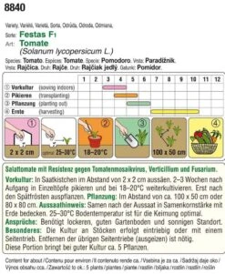 Tomate Festas F1 | Tomatensamen Von Austrosaat