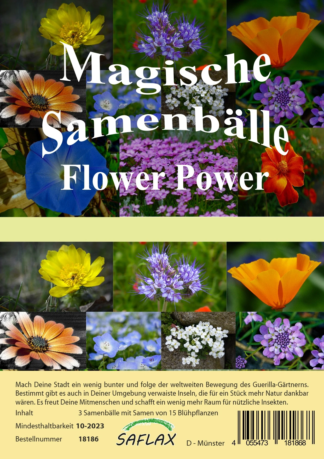 Samenbälle Flower Power (3 Stück) | Blumensamenmischung Von Saflax 2 Samenbälle Flower Power (3 Stück) | Blumensamenmischung Von Saflax – Bild 2