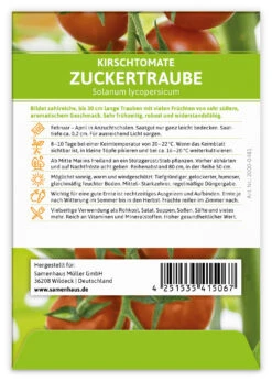 Ausgewählte Produkte -Angebote Samenhaus Store 549864 Kirschtomate Zuckertraube 100 Stueck 2000 0481 100x 2