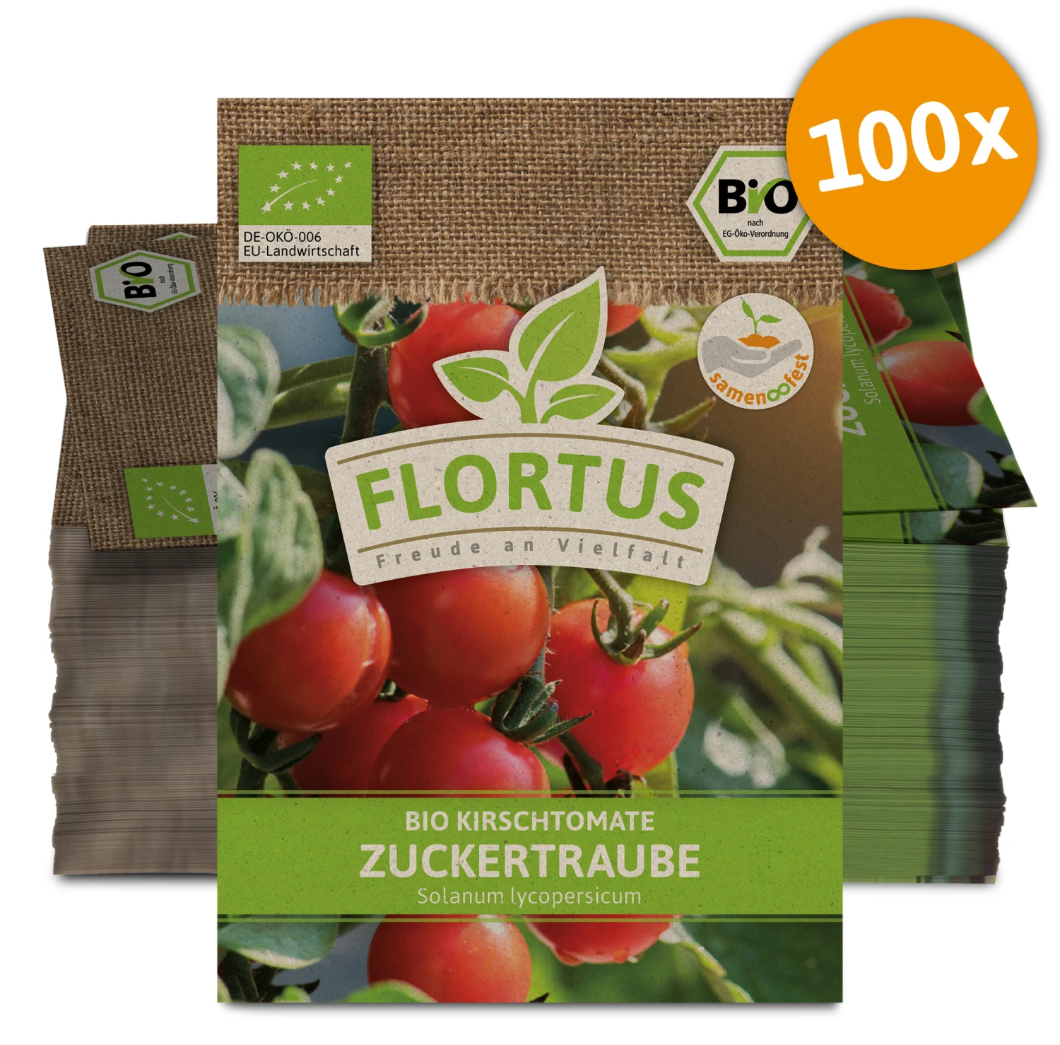 Kirschtomate Zuckertraube (100 Stück) | BIO Tomatensamen Von FLORTUS 3 Kirschtomate Zuckertraube (100 Stück) | BIO Tomatensamen Von FLORTUS – Bild 3