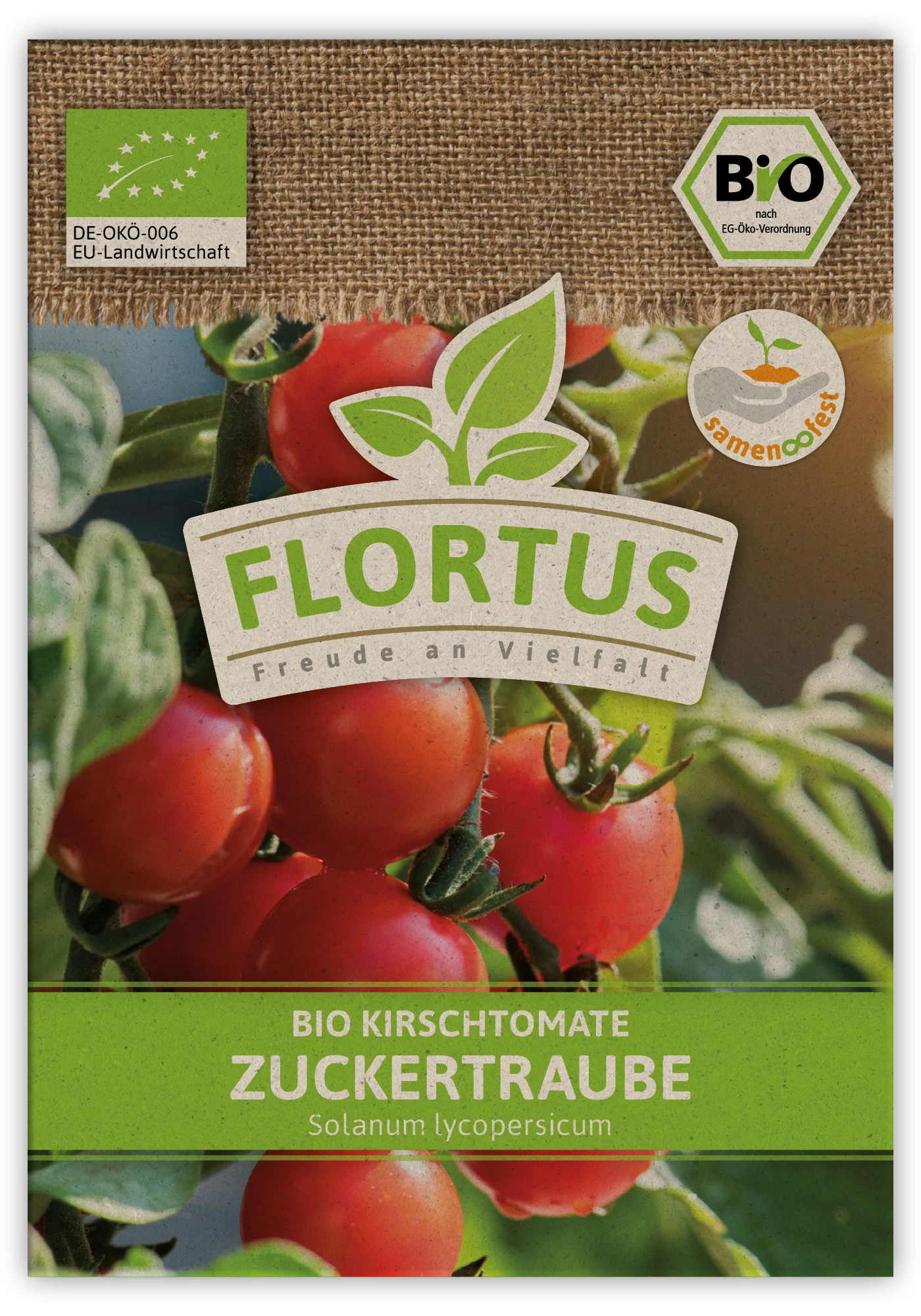 Kirschtomate Zuckertraube (100 Stück) | BIO Tomatensamen Von FLORTUS 1 Kirschtomate Zuckertraube (100 Stück) | BIO Tomatensamen Von FLORTUS
