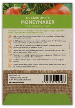 Tomate Moneymaker (100 Stück) | BIO Tomatensamen Von FLORTUS -Angebote Samenhaus Store 549895 BIO Tomate Moneymaker 100 Stueck 2000 0512 100x 2