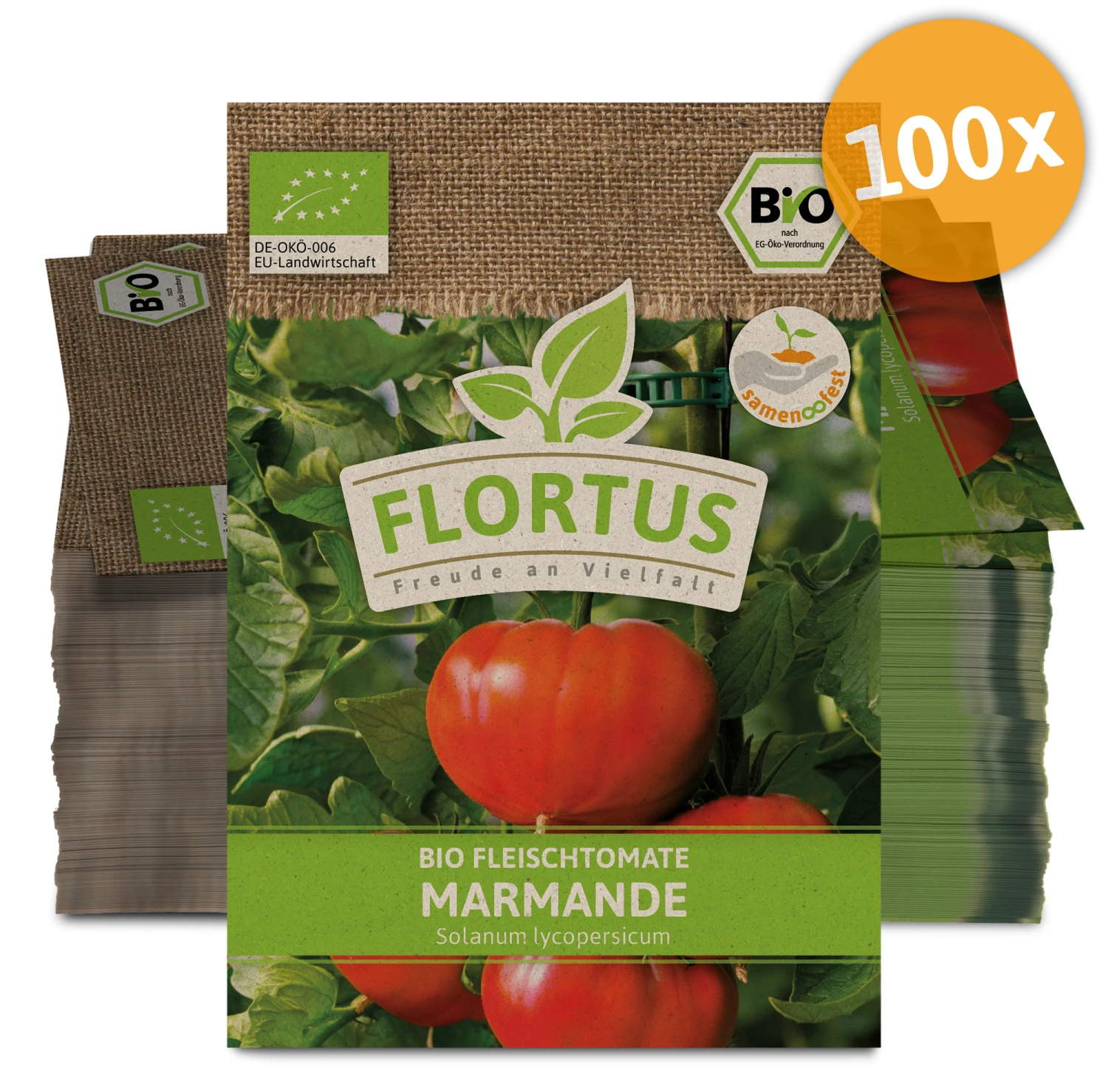 Fleischtomate Marmande (100 Stück) | BIO Tomatensamen Von FLORTUS 2 Fleischtomate Marmande (100 Stück) | BIO Tomatensamen Von FLORTUS – Bild 2