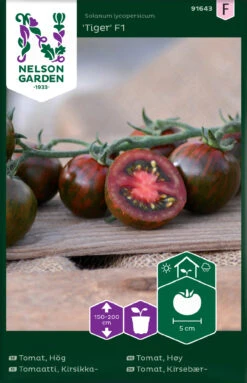 Kirschtomate Tiger F1 | Kirschtomatensamen Von Nelson Garden