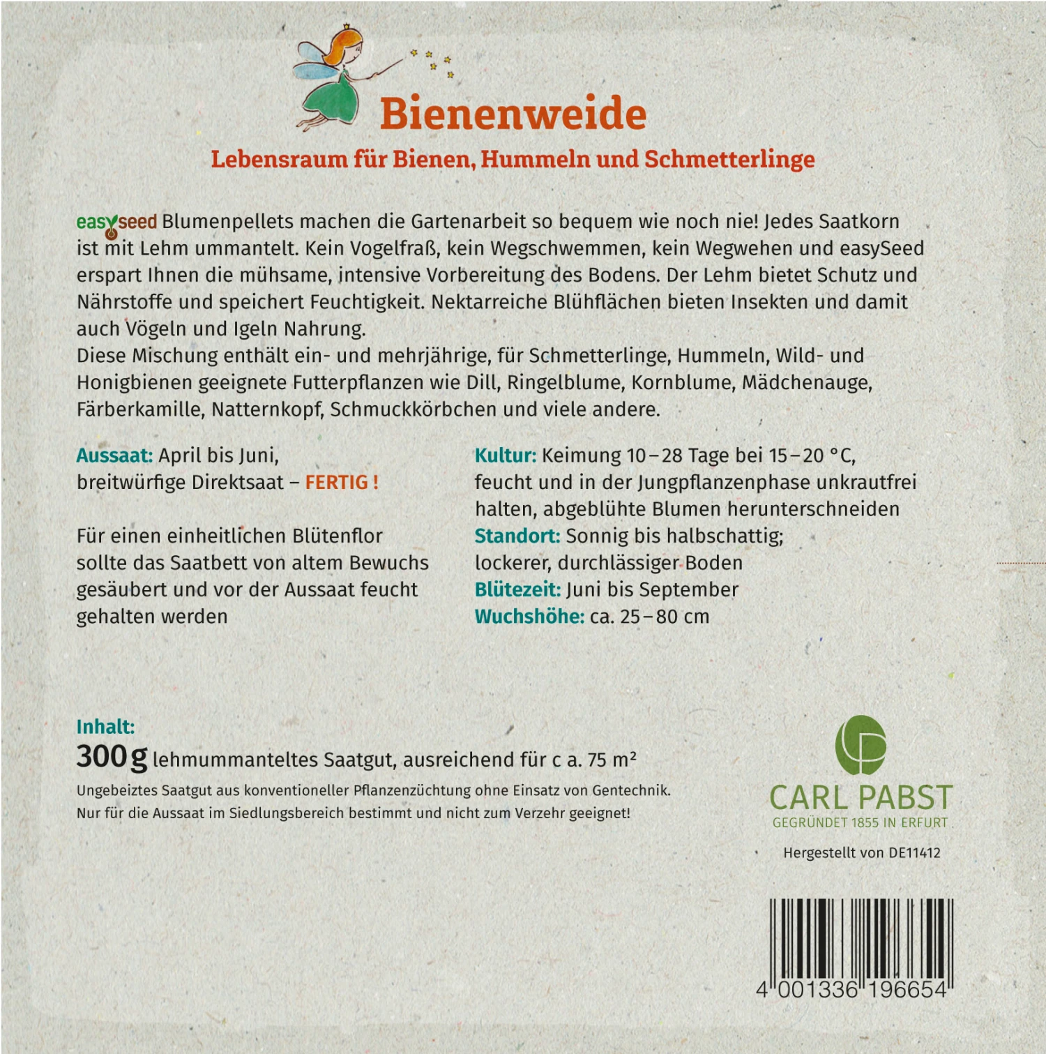 Bienenweide Nützlingsfördernde Blumenmischung (300 G) | Blumensamenmischung Von Grüne Fee 1 Bienenweide Nützlingsfördernde Blumenmischung (300 G) | Blumensamenmischung Von Grüne Fee