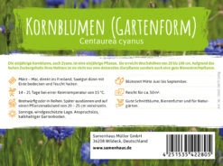 Wiesenblume Kornblume (100 G) | Kornblumensamen Von FLORTUS -Angebote Samenhaus Store 558929 Wiesenblume Kornblume 100 g 2000 0879 3