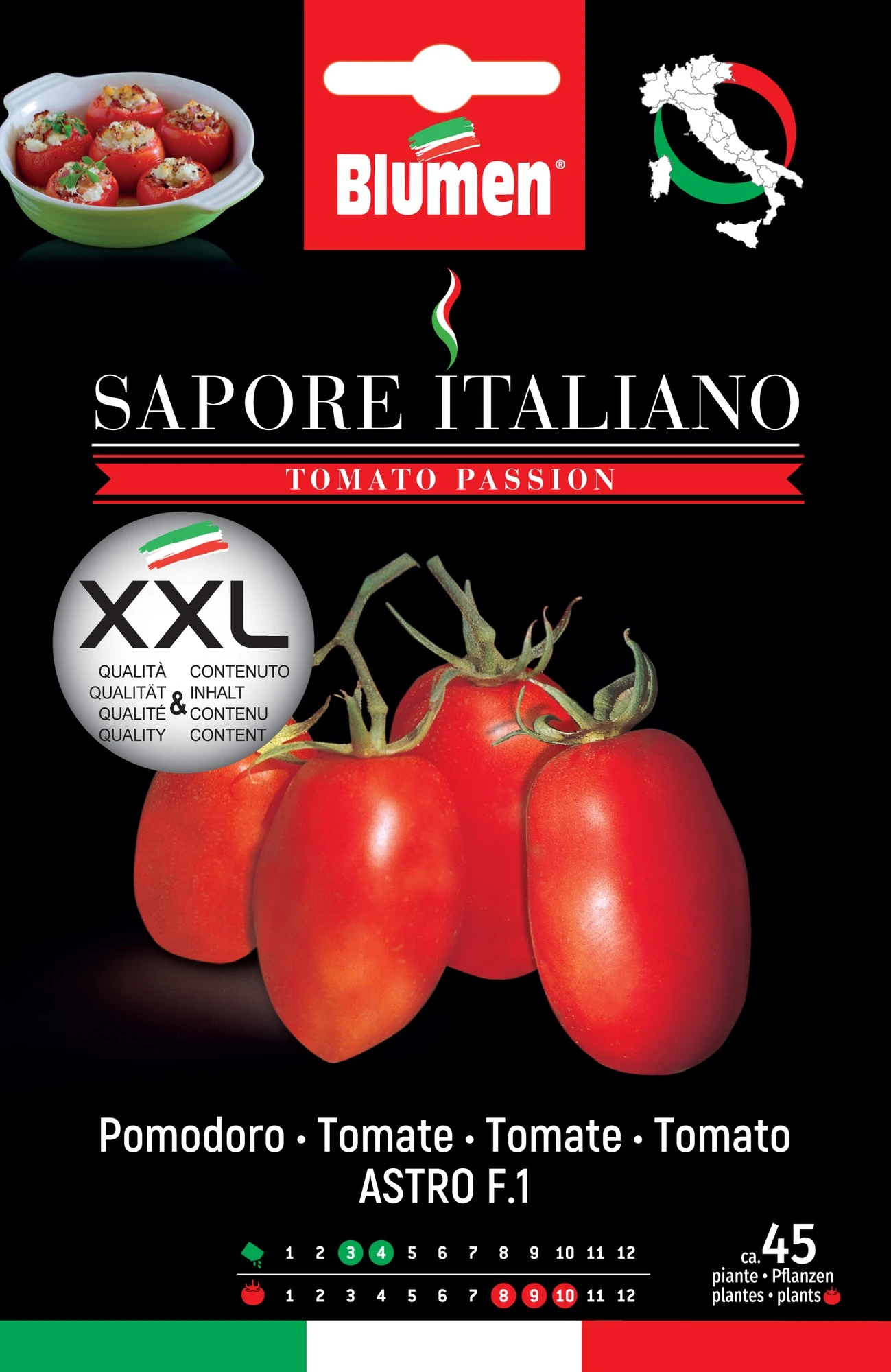 Tomate Sapore Italiano Astro F1 | Tomatensamen Von BLUMEN Group 1 Tomate Sapore Italiano Astro F1 | Tomatensamen Von BLUMEN Group