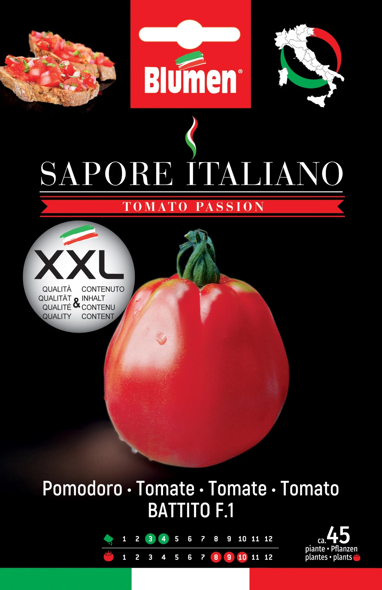Tomate Sapore Italiano Battito F1 | Tomatensamen Von BLUMEN Group 1 Tomate Sapore Italiano Battito F1 | Tomatensamen Von BLUMEN Group