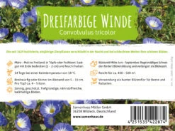 Wiesenblume Dreifarbige Winde (100 G) | Windensamen Von FLORTUS -Angebote Samenhaus Store 562291 Wiesenblume Dreifarbige Winde 100 g 2000 0886 3