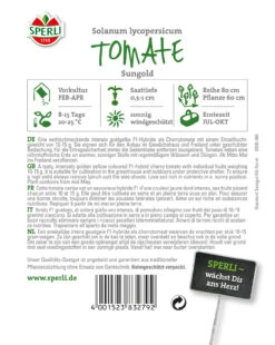 Tomate Sungold F1-Hybride | Tomatensamen Von Sperli